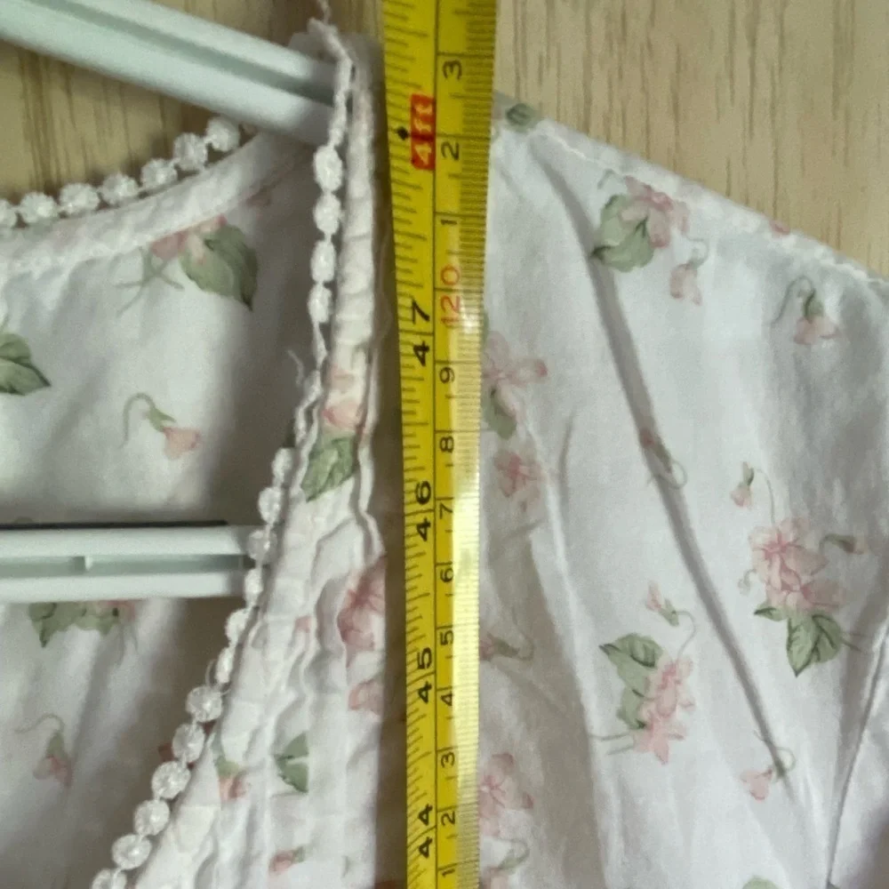 Vtg Victoria's Secret Country Long Nightgown Sz M Floral Cottacecore Prairie